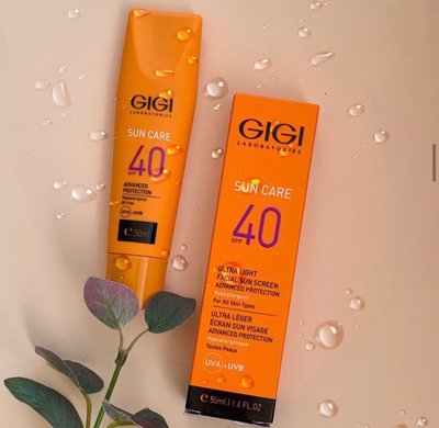 Зволожувальна легка емульсія для обличчя GIGI Sun Care Ultra Light Facial Sun Screen SPF 40 36042 фото